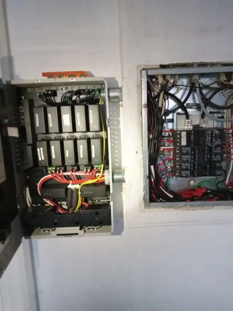 Electrical panel upgrade completed for Indoor Lighting Installation in Pebble Creek